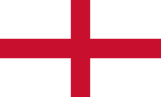 英格兰国家足球队国旗 - 白底红色圣乔治十字